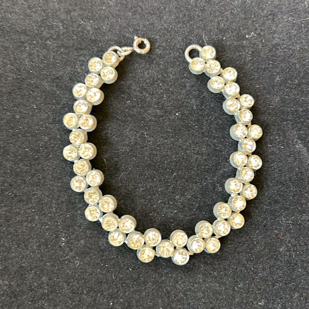 Vintage Clear Rhinestone Bracelet